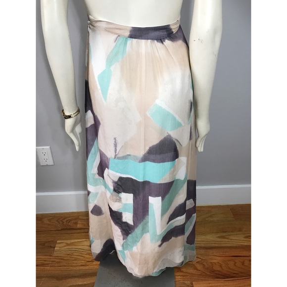 Sold ❌ Armani Exchange Silk Pastel Maxi Dress - Picture 7 of 8
